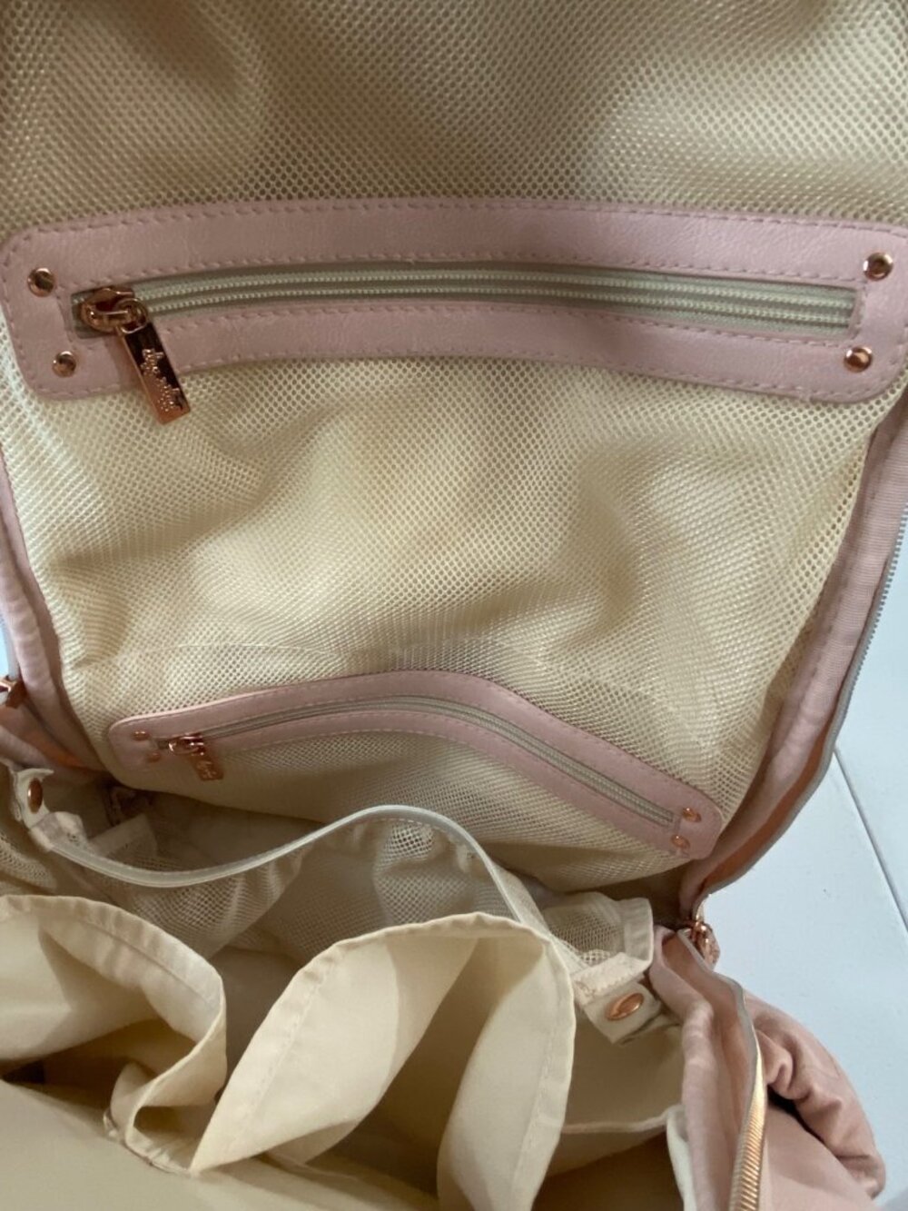 Itzy Ritzy Diaper Bag Backpack Pink Quilted Baby Bag Set - Picture 15 of 16